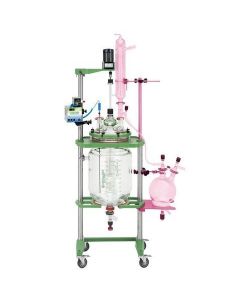 Chemglass Distillation Kits For 30 And 50l Reactor Systems. Supplied Complete With Support Shelf To Fit Cg-1968-X Style Frame. With 10l Receiving Flaskplease Note: Reactor System Must Be Purchased Separately.