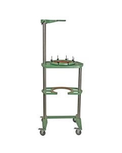 Chemglass Reactor Support Frame, 30l With 18.6" Valve Clearance Or 50l (Short) With 15.2" Valve Clearance, 28.25" W X 20" D X 75.25" H. Open Air Design, With Decreased Frame Depth, Allows Greater Access To The Reactor And Peripheral Glassware.
