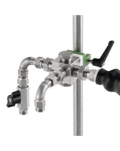 Chemglass Chemrxnhub Manifold System To Include: 1ea Cg-1969-X-12 (Outlet Manifold Assembly Complete) And 1ea Cg-1969-X-14 (Inlet Manifold Assembly Complete) Hoses To Connect Manifold To Circulator Are Not Supplied And Must Be Ordered Separately