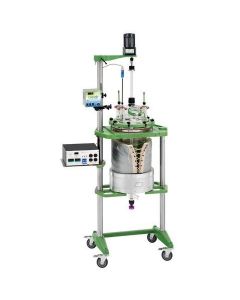 Chemglass Life Sciences 30l Process Reactor, Complete, Electric Motor, 82.6" Oah With Motor, 20.9" Clearance Below Valve.