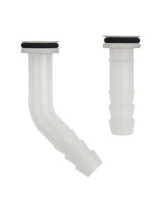 Chemglass Life Sciences Removable Hose Connections, Thread Size: Gl-14, Style: Straight, Hose Od (Mm): 8.7, Hose Id (Mm): 6, Length (Mm): 45