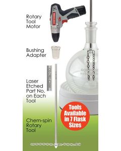 Chemglass Life Sciences Tool Kit, Rotary Scraper, 3-Piece, Tools For 500ml, 1l And 2l Rbfs