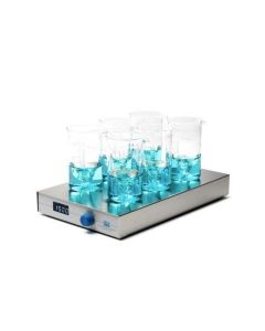 Chemglass Life Sciences Multistirrer, 6 Position, Digital, Magnetic, 240v, 50-60hz
