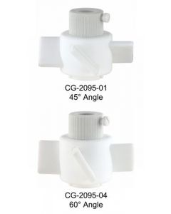 Chemglass Life Sciences Agitator, Ptfe, Four Blade, 4in Diameter, Fits 19mm Shaft Size, 45 Impeller Angle