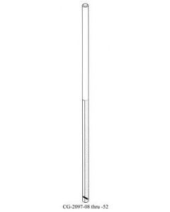 Chemglass Life Sciences Replacement 19mm Stirrer Shaft, Reactor Size: 10l, Fits Support Frame:Cg-1965-X-150, Overall Length: 30.6"