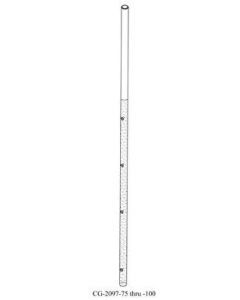 Chemglass Life Sciences 30mm Stirrer Shaft, Reactor Size: 100l, Fits Support Frame:Cg-1968-F-24 &Cg-1968-F-26, Overall Length: 58.8"
