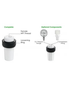 Chemglass Life Sciences Hollow Stopper, Ptfe