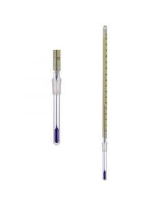 Chemglass Life Sciences 7/12 Joint Non-Mercury Thermometer, Temperature Range Celsius: -10 To 150 Deg C, 20 Mm Immersion