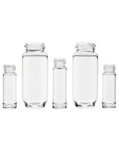 Chemglass Life Sciences Vial Complete, Sample, 11.4ml, Clear, High Recovery, 19x70mm, Gpi 15-425, With Open-Top Cap And Septa
