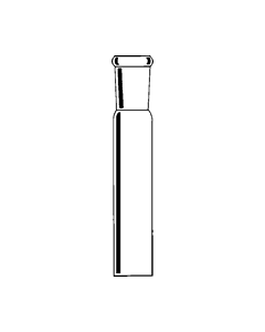Chemglass Life Sciences 19/38 Quartz Outer Joint, Full Length, 22.0mm/Tubing O.D.