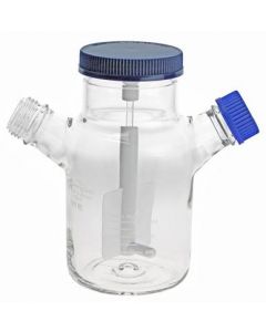 Chemglass Life Sciences 100ml Internal Large Impeller Spinner Flask, Bioprocess, Complete