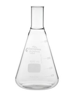 Chemglass Life Sciences 25ml Shake Flask Only, No Baffles, Delong Neck, Approx Od X Height (Mm): 40 X 90