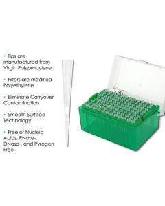 Chemglass Life Sciences Nest Cls-3499c-1xl Filtered Pipette Tip, 1000 Ul Volume, Polypropylene, Sterile