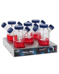 Chemglass Life Sciences Stirrer, Magnetic, Five Position, Compact, Dura-Mag, 120v, With Factory Installed Alarm