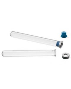 Chemglass Life Sciences Anaerobic Culture Tube, Borosilicate Glass Tube, Blue Cap