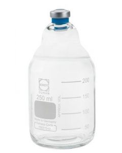 Chemglass Life Sciences Duran Anaerobic Media Bottle, 500 Ml Volume, Stopper And Seal Lid