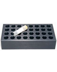 Chemglass Life Sciences Cool Block, Aluminum, 32 Position, 1.5ml And 2.0ml Cryovials