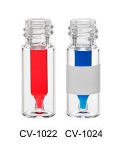 Chemglass Life Sciences Vial, 0.3ml Fused Insert, Clear, Large Opening, Screw Thread, 12x32mm, Gpi 10-425