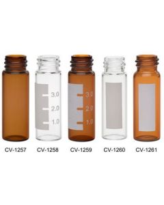 Chemglass Life Sciences Vial, 4.0ml, Clear W/White