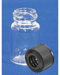 Chemglass Life Sciences Cap, Open Hole, Black Polypropylene, Gpi 18-400 With Gray Ptfe/Silicone