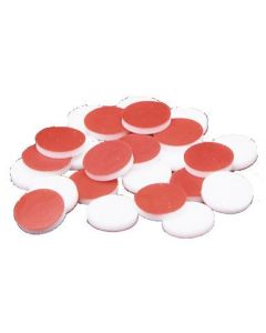 Chemglass Life Sciences Septa Only, Gpi 13-425, Red Ptfe/Silicone, 13mm X 0.060" With Slit