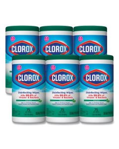 Clorox Disinfecting Wipes, Bleach Free, Fresh Scent, 75 ct, 6/CS