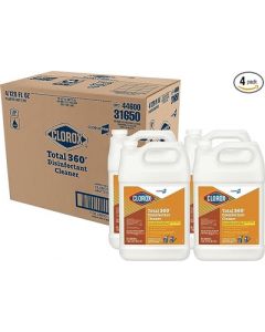 Clorox Total 360 Disinfectant Cleaner, 128 fl oz, 4/CS