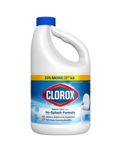 Clorox Splash-Less Bleach1, Disinfecting Bleach, Regular, 77 oz, 6/CS