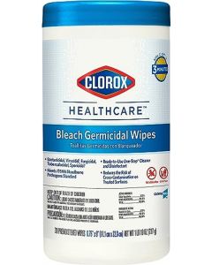 Clorox Bleach Germicidal Wipes, 6/CS
