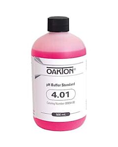 Antylia Control Company Oakton Traceable® pH Standard Buffer with Calibration, Red, pH 4; 500 mL