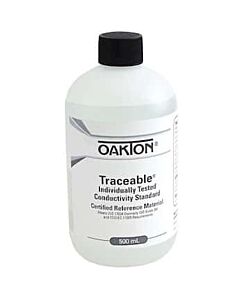 Antylia Control Company Oakton Traceable® Conductivity and TDS Standard, Individually-Tested, 1 µS; 500 mL