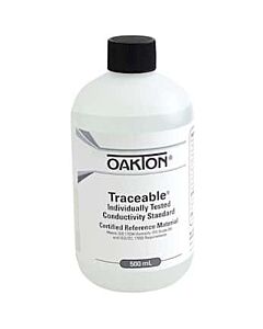 Antylia Control Company Oakton Traceable® Conductivity and TDS Standard, Individually-Tested, 10 µS; 500 mL
