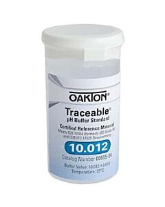Antylia Control Company Oakton Traceable® One-Shot™ Buffer Solution, Clear, pH 10.012; 6 x 100 mL Vials