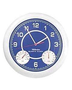 Antylia Control Company Traceable Calibrated Time, Temperature, and Humidity Analog Wall Clock