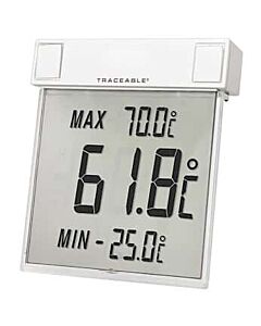 Antylia Control Company Traceable Calibrated Big-Digit See-Thru Digital Thermometer; Celsius