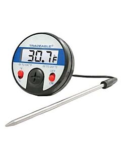 Antylia Control Company Traceable Remote Probe Thermometer with Calibration; ±1.0°C accuracy (-20 to 100°C)