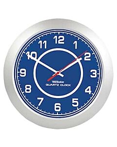 Antylia Control Company Traceable Calibrated Analog Wall Clock; Blue Frame/White Face