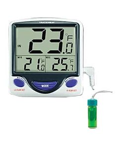Antylia Control Company Traceable Calibrated Jumbo Fridge/Freezer Digital Thermometer; 1 5-mL Bottle Probe
