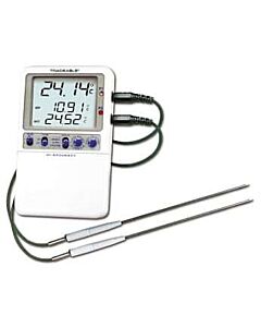 Antylia Control Company Traceable Calibrated High-Accuracy Fridge/Freezer Thermometer; 2 Stainless Steel Probes