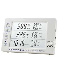 Antylia Control Company Traceable Excursion-Trac™ Calibrated Thermohygrometer with Barometer
