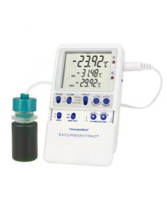 Antylia Control Company Traceable Excursion-Trac™ Datalogging Thermometer with Calibration; 1 Plastic Bottle Probe
