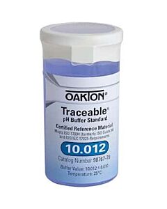 Antylia Control Company Oakton Traceable® One-Shot™ Buffer Solution, Blue, pH 10.012; 6 x 100 mL Vials