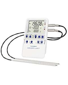 Antylia Control Company Traceable Memory-Loc™ Calibrated Datalogging Cryogenic Thermometer; 2 Stainless Steel Probes