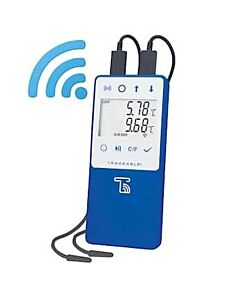 Antylia Control Company Traceable Calibrated Wi-Fi Data Logging Refrigerator/Freezer Thermometer; 2 Bullet Probes