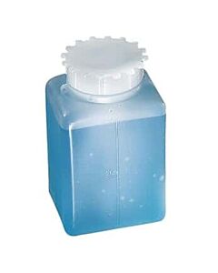 Antylia Cole-Parmer Essentials Graduated Square HDPE Wide-Mouth Bottle, 500 mL; 10/pk