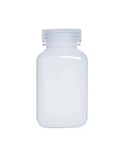 Antylia Cole-Parmer Essentials Square Wide-Mouth Plastic Bottle, HDPE, 250mL; 12/PK