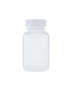Antylia Cole-Parmer Essentials Square Wide-Mouth Plastic Bottle, PPCO, 250mL; 12/PK