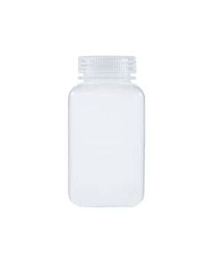 Antylia Cole-Parmer Essentials Square Wide-Mouth Plastic Bottle, PPCO, 500mL; 12/PK