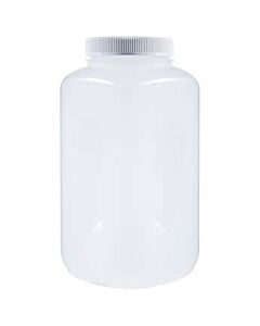 Antylia Cole-Parmer Essentials Square Wide-Mouth Plastic Bottle, PPCO, 4000mL