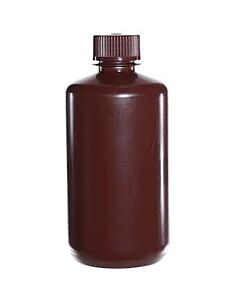 Antylia Cole-Parmer Essentials Amber Narrow-Mouth Plastic Bottle, HDPE, 250mL (8oz); 12/PK